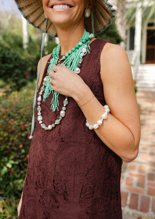 Southern Marc Large Natural Baroque Pearl Bracelet