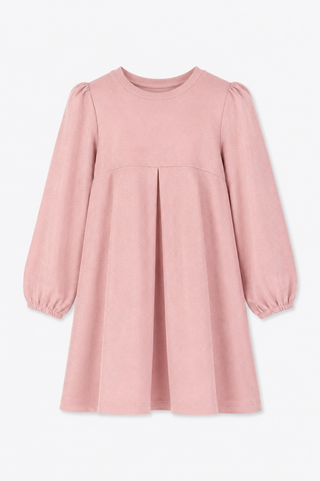 Girls Brielle Dress in Pink Ice Shimmer Knit