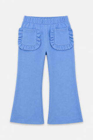 Girls Portia Pant in Bluebird Blue Supersoft