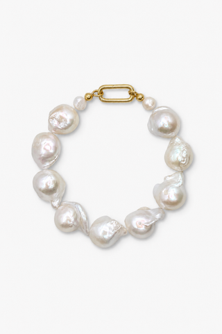 Southern Marc Large Natural Baroque Pearl Bracelet