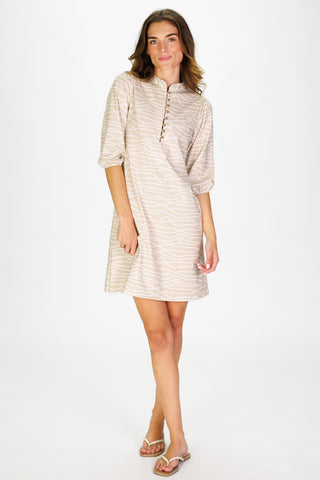 Ellington Dress in Shoreline Twist