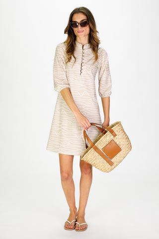 Ellington Dress in Shoreline Twist