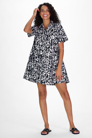 Enid Dress in Shadow Vines