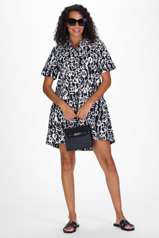 Enid Dress in Shadow Vines