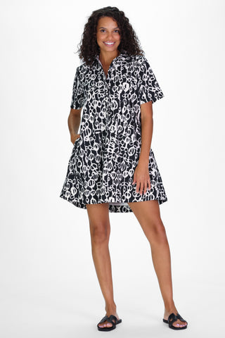 Enid Dress in Shadow Vines