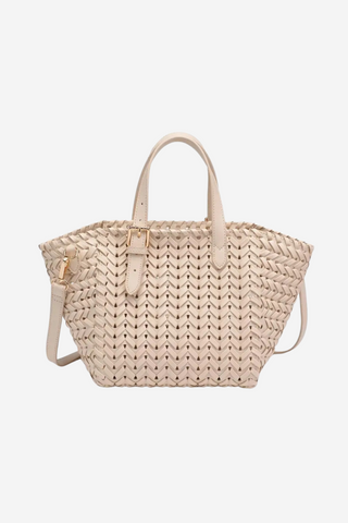 Estelle Crossbody Mini Tote in Oatmilk