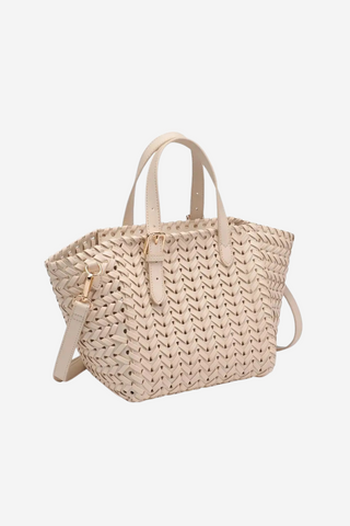 Estelle Crossbody Mini Tote in Oatmilk