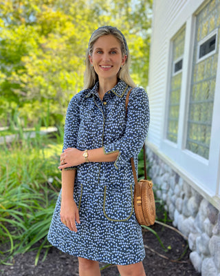 Townes Dress in Blue Wildflower