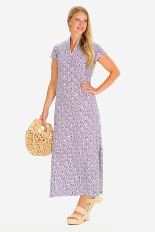 The Gaia Maxi Dress in Navy Floret