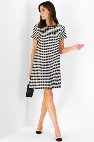 Gianna Dress in Tweed Sweater Knit