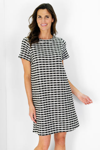 Gianna Dress in Tweed Sweater Knit