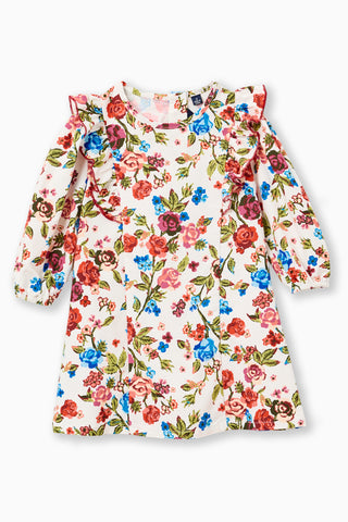 Girls Thea Dress in Dawn Garden