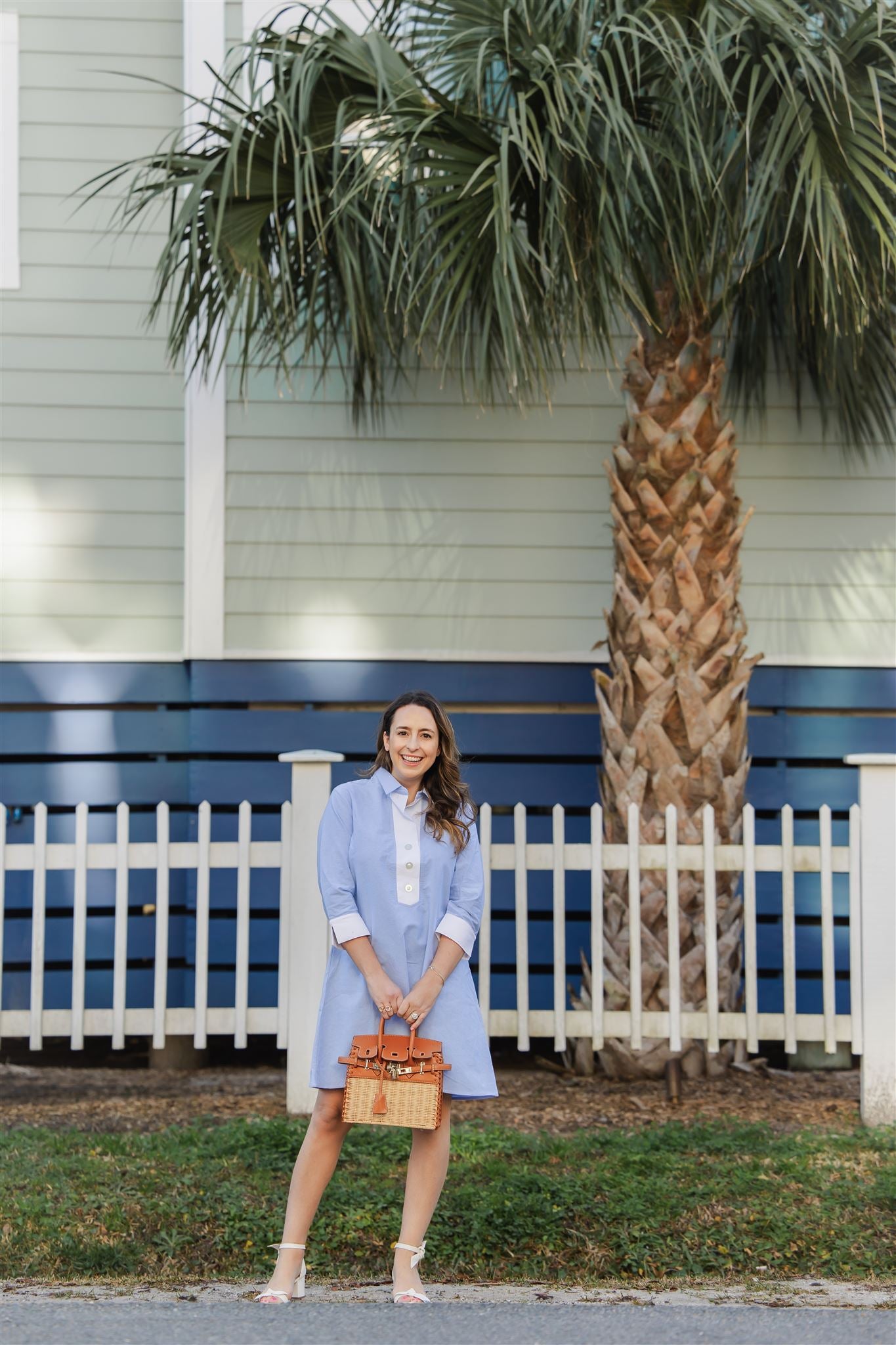 The Raleigh Collared Dress in Blue Oxford XL The Raleigh Collared Dress in Blue Oxford XL