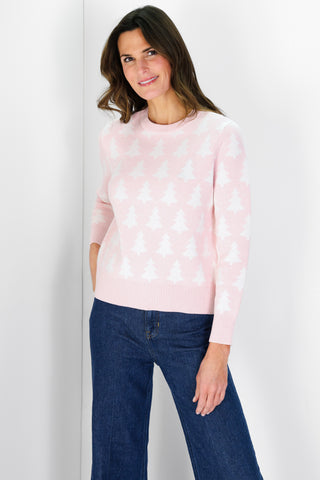 Snowy Trees Crew Neck Sweater