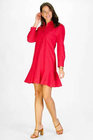 Iris Dress in Teaberry Eyelet