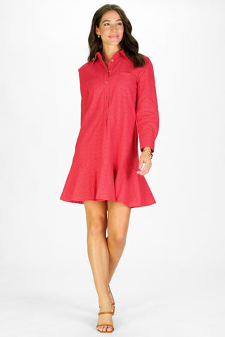 Iris Dress in Teaberry Eyelet