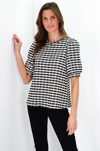 Jennifer Top in Tweed Sweater Knit