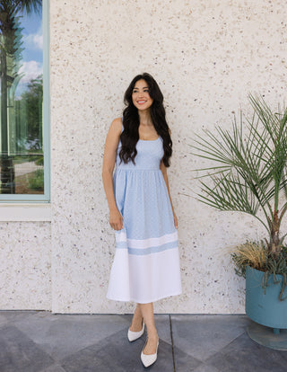 Jillian Dress in Coastal Medallion