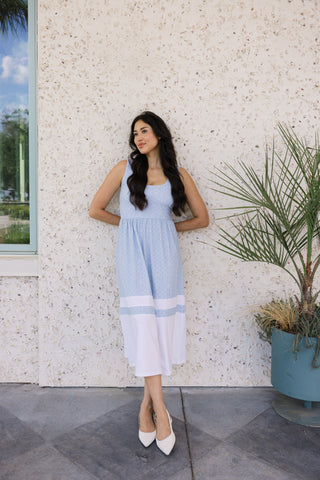 Jillian Dress in Coastal Medallion