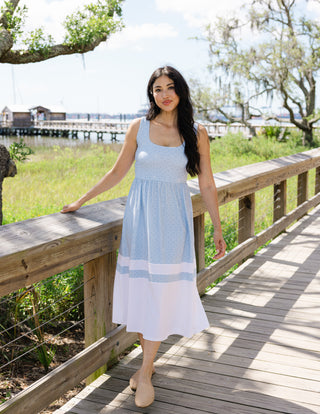 Jillian Dress in Coastal Medallion