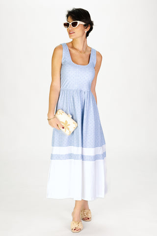 Jillian Dress in Coastal Medallion