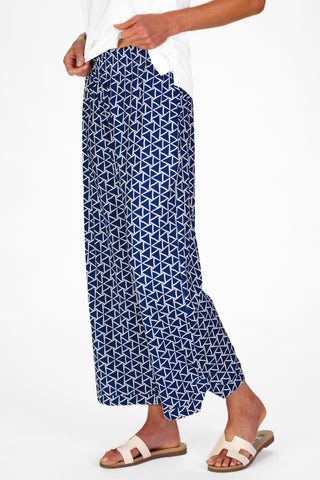 Juno Pant in Navy Flags