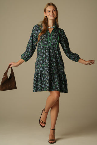 Katie Dress in Twilight Vines