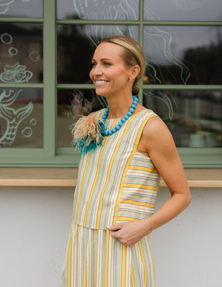 Kensey Top in Charleston Sunset Stripe