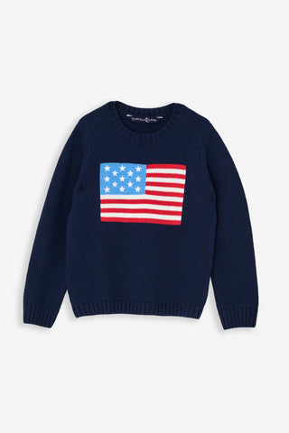 Kids Navy Flag Sweater
