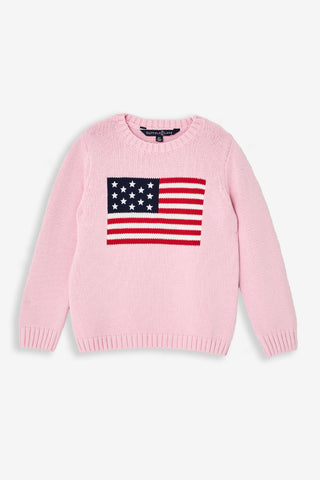 Kids Pink Flag Sweater