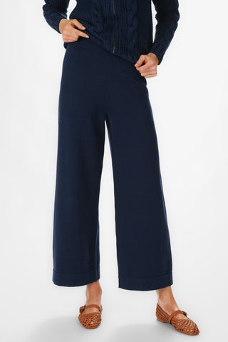 Knit Pant in Navy