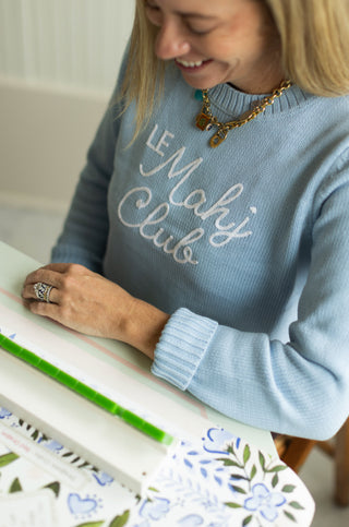 Duffield Lane x Holy Mahj Le Mahj Club Crew Neck Sweater