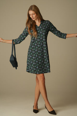 Lillian Dress in Twilight Vines