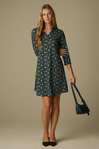 Lillian Dress in Twilight Vines