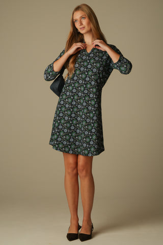 Lillian Dress in Twilight Vines