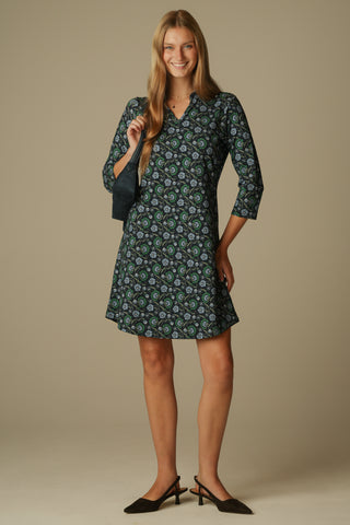 Lillian Dress in Twilight Vines