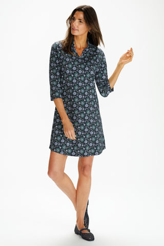 Lillian Dress in Twilight Vines