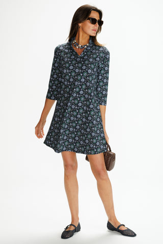 Lillian Dress in Twilight Vines