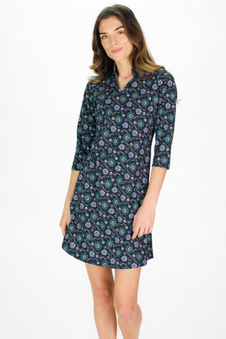 Lillian Dress in Twilight Vines