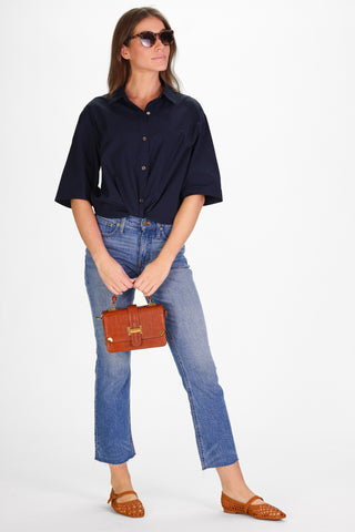 Livvy Top in Navy