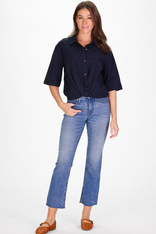 Livvy Top in Navy