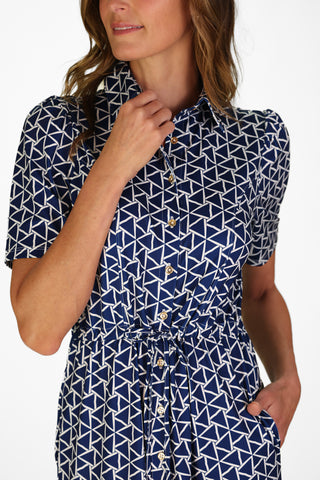 London Dress & Short in Navy Flags