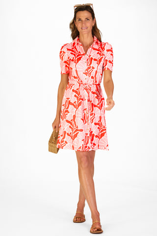 London Dress & Short in Sunset Blossoms