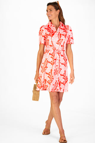 London Dress & Short in Sunset Blossoms
