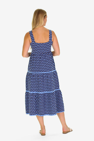 The Lucy Dress in Summer Blues