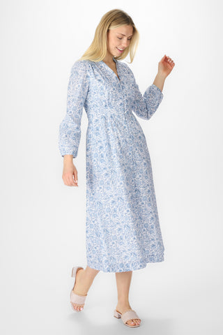Marianna Dress in Blue Floral