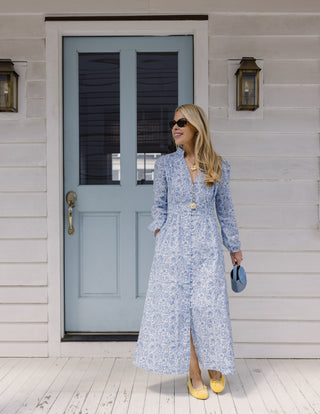 Marianna Dress in Blue Floral