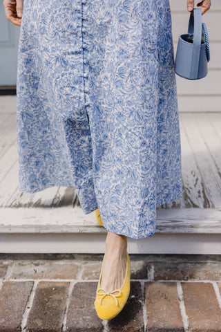 Marianna Dress in Blue Floral
