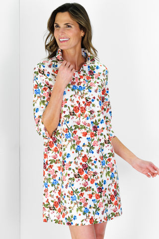 Olive Dress in Dawn Garden