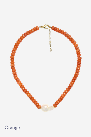 Susie Quartz Beaded Necklace by Lisi Lerch